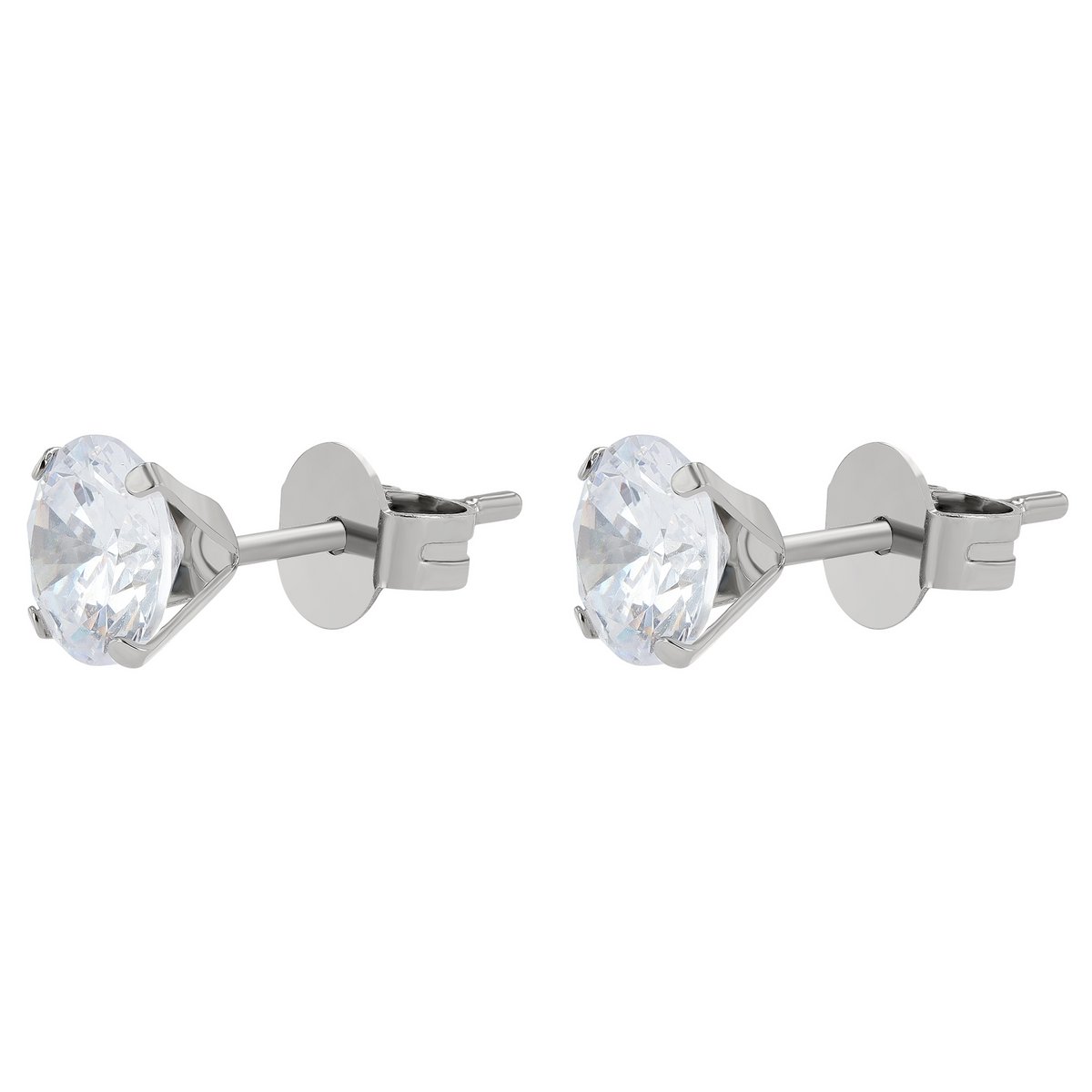 Giulia Luna stainless steel stud earrings in box