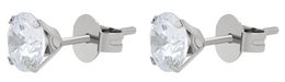 Giulia Luna stainless steel stud earrings in box