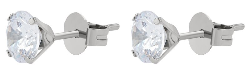 Giulia Luna stainless steel stud earrings in box