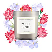 White Lotus scented candle 230g – White Lotus & Sandalwood, 50h