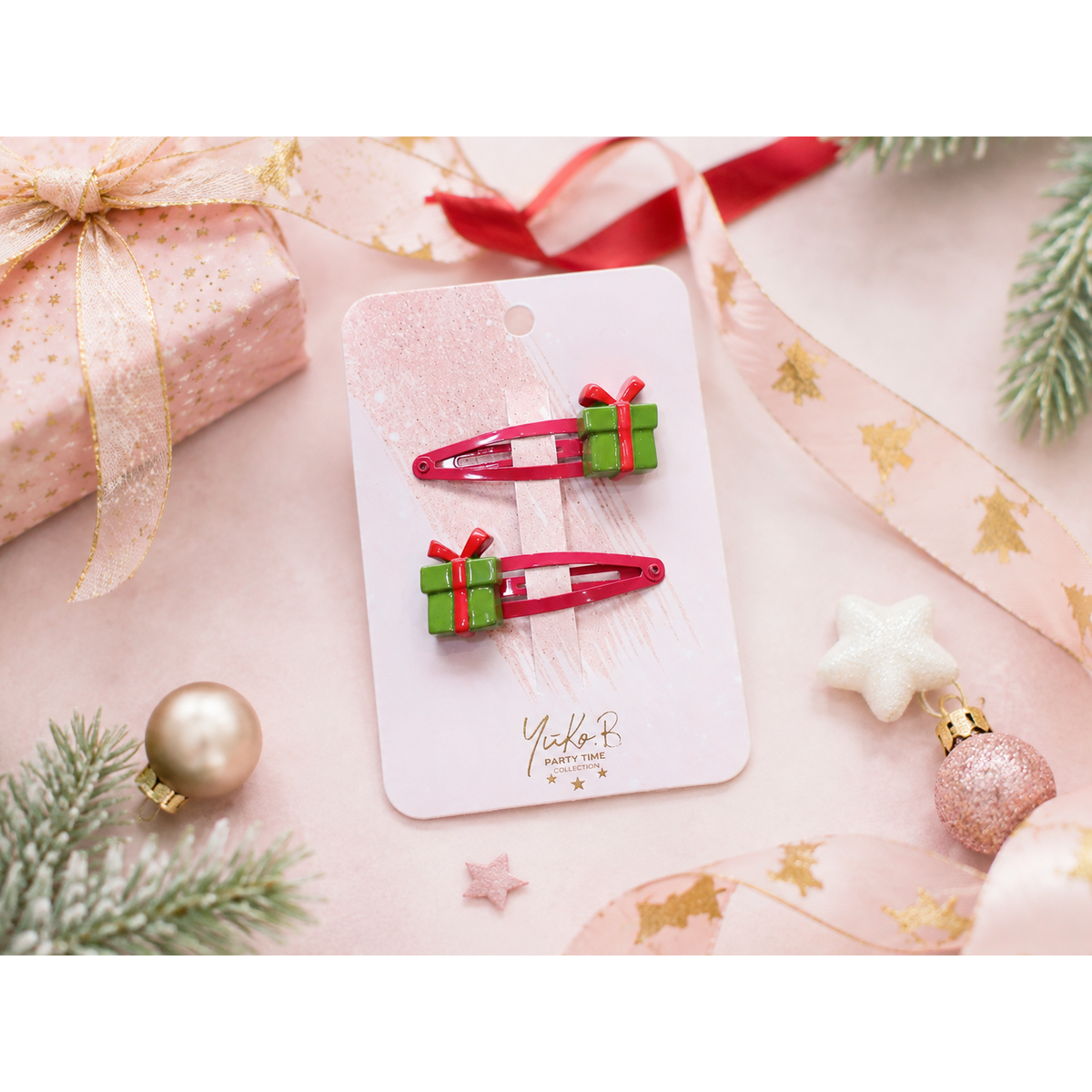 Haarspangen mit Weihnachtsmotiv – Weihnachtsgeschenke