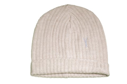 Beige wool and acrylic beanie