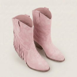 Bottines texanes Dakota roses