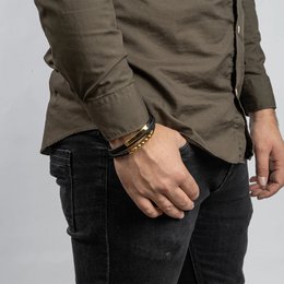 Bracciale in pelle "Perla"