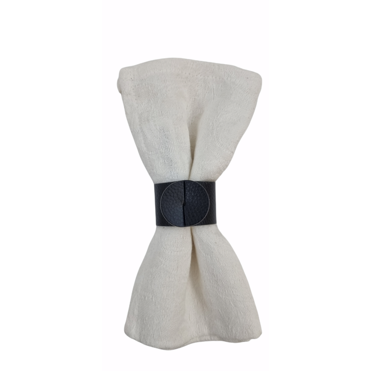 Servilletero Skinnatur | cuero reciclado | 4 cm de diámetro