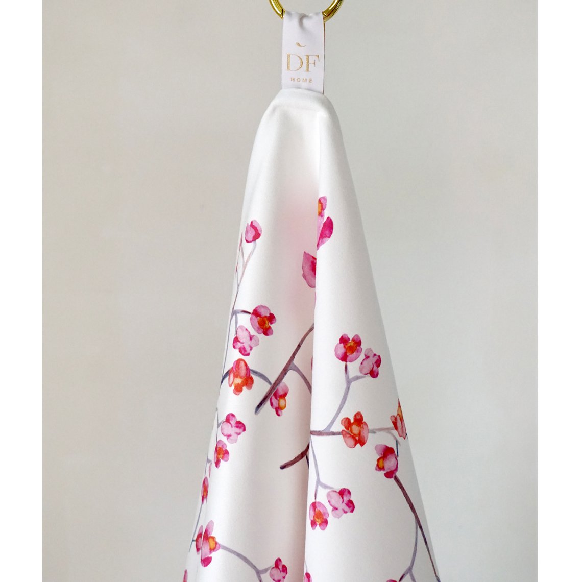 Kitchen Towel Branches White