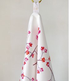 Kitchen Towel Branches White