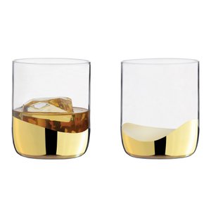 Set of 2 Wave Gold DOF Tumblers