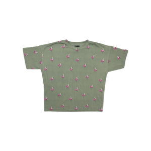 Loose fit t-shirt print flamingo