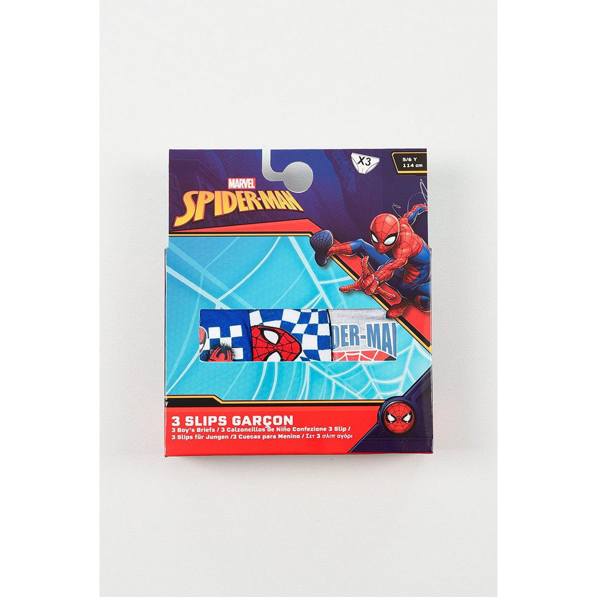 Lot of 30 Units | Box of 3 Spiderman Children's Briefs | Officially Licensed Products | SUN CITY Group