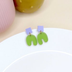 Squishy Square Arch Bogen Oorbellen