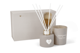 Candle & diffuser giftset - Happiness & cozy vibes