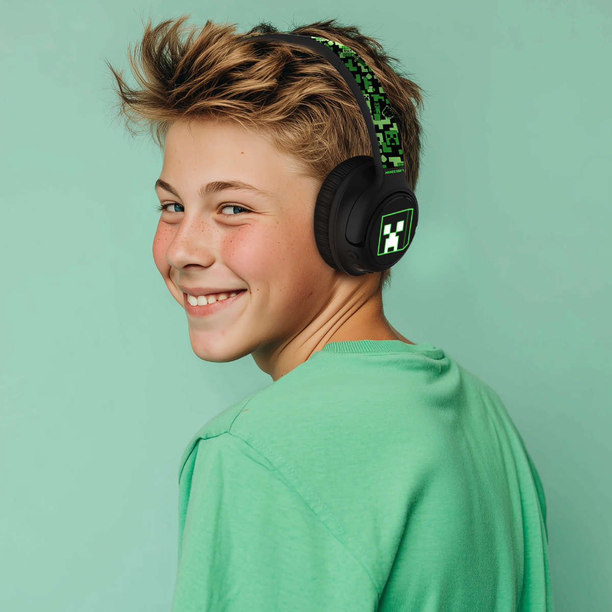 Minecraft - Led Light Up - bluetooth headphones