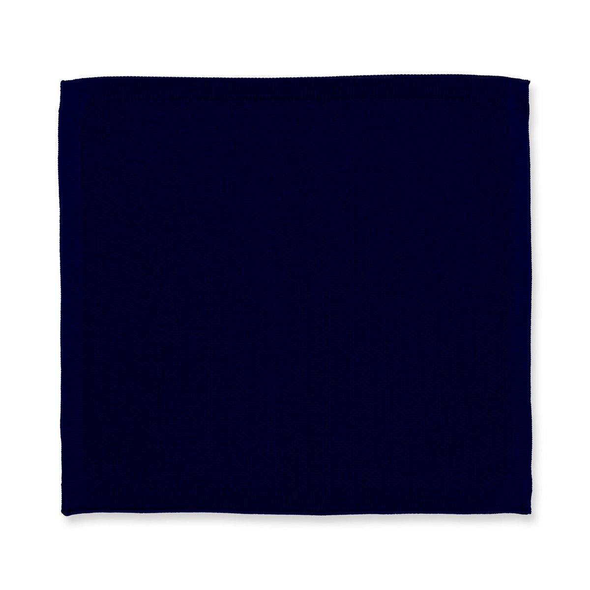Navy blue knitted pocket square