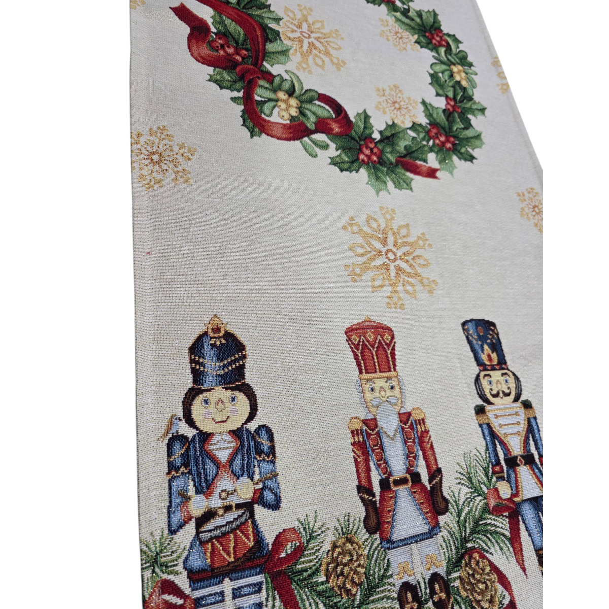 Christmas Runner Lurex Soldier in Gobelin
