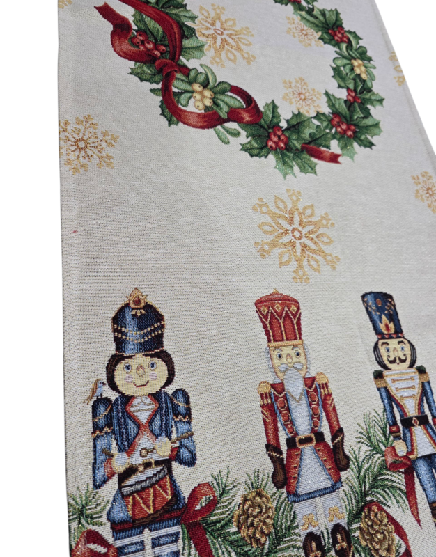 Kerstloper Lurex Soldaat in Gobelin