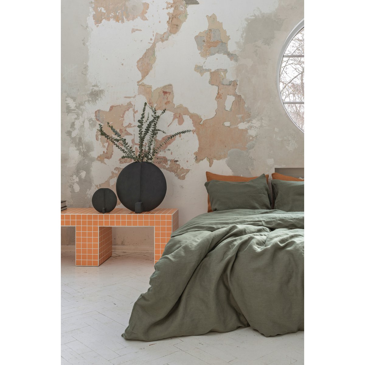 Linen bedding set / Nordic Moss
