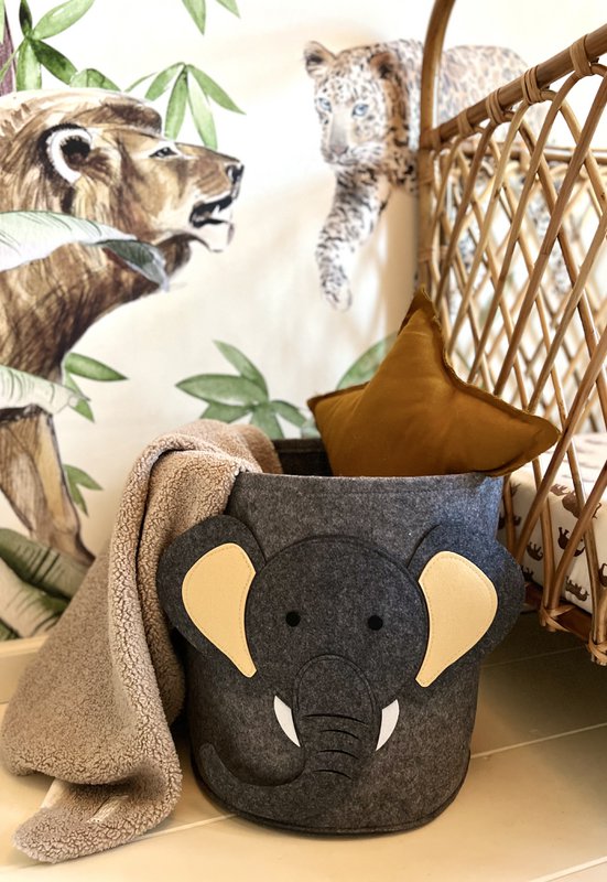 Storage Basket Children's Room - Elephant