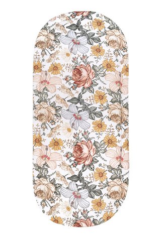 EVELYN FLOWERS stroller mat 100% cotton