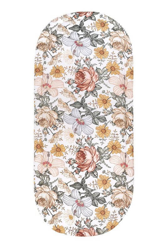 EVELYN FLOWERS barnevognsmåtte 100% bomuld