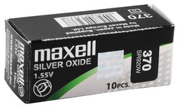 MAXELL button cells, 0% mercury, packaging contents 10 pieces, 370