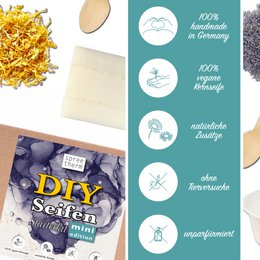 Make soap yourself, DIY set from spreetherm incl. 100% vegan curd soap, and much more. - HIGHLIGHTS: Natural ingredients, make your own unscented soap, DIY set from spreetherm including 100% vegan curd soap, and much more. - HIGHLIGHTS: Natural ingre