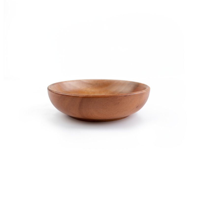 Handmade Tableware - Flat Bowl Ø16 cm - Eco-friendly - Khaya Wood