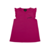 t-shirt ruffle bright pink