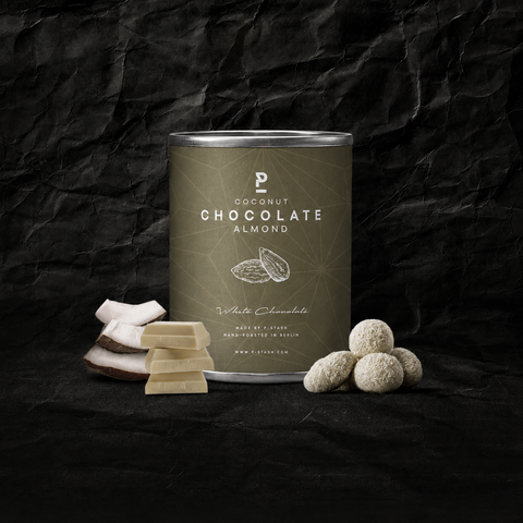12x Amandel - Witte chocolade met kokosvlokken - Mini 60g