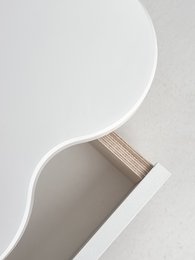 Monitor stand FLOWER 109cm wide for two monitors funky style
