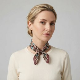 Brown Silk Neckerchief