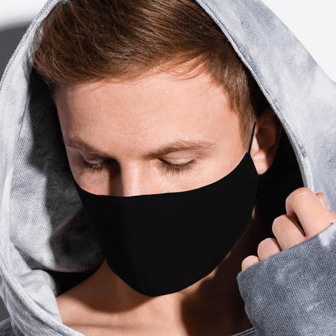 Wiederverwendbare Gesichtsmaske - Schwarz