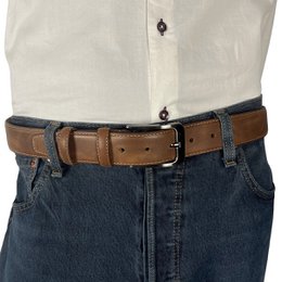 Monogramm Ledergürtel | Echtes Leder | Herren & Damengürtel | 3,5 cm | 8 Farben