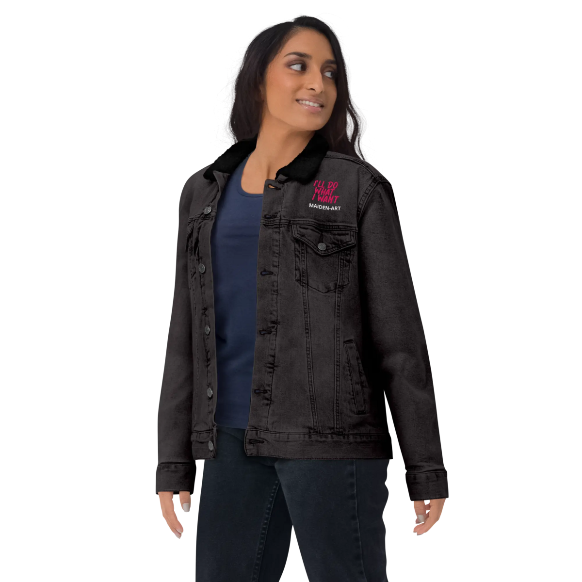 Denim sherpa jacket REBEL GIRL