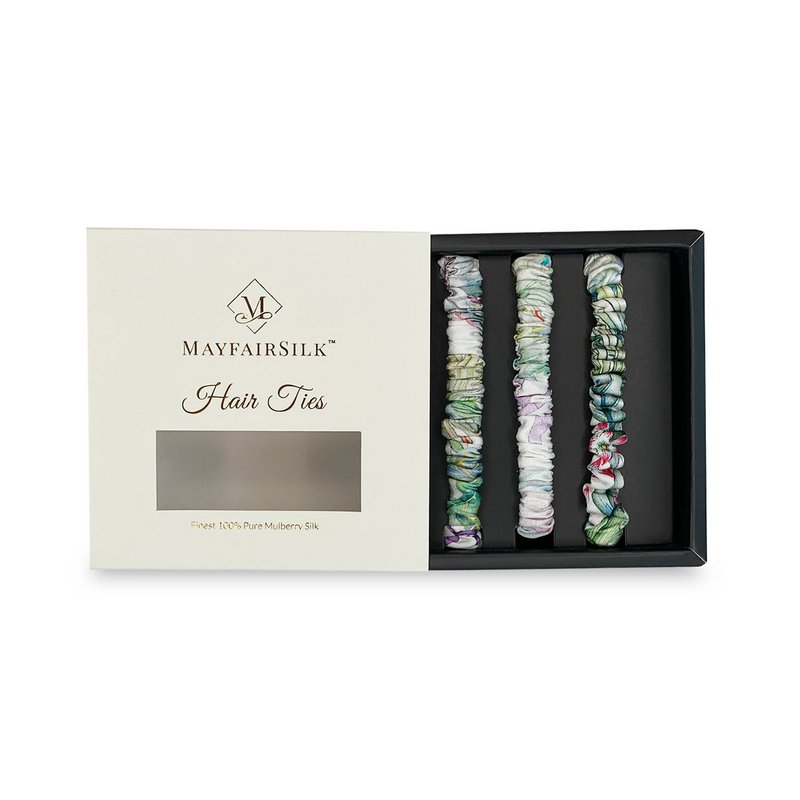 Iridescent Garden Slim Hair Ties Set