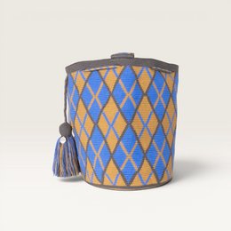 Geometric crossbody L | Lapis