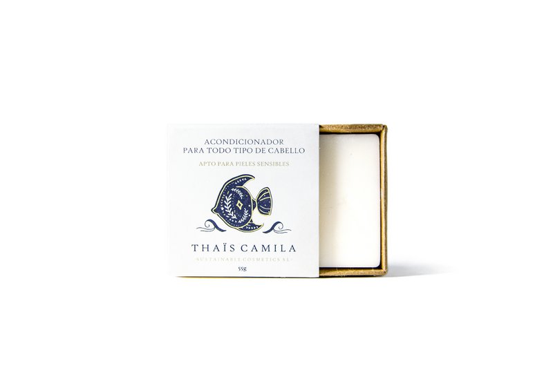 Thais Camila | Balsamo riparatore idratante | Tutti i tipi di capelli | Senza solfati, senza siliconi, senza BTMS