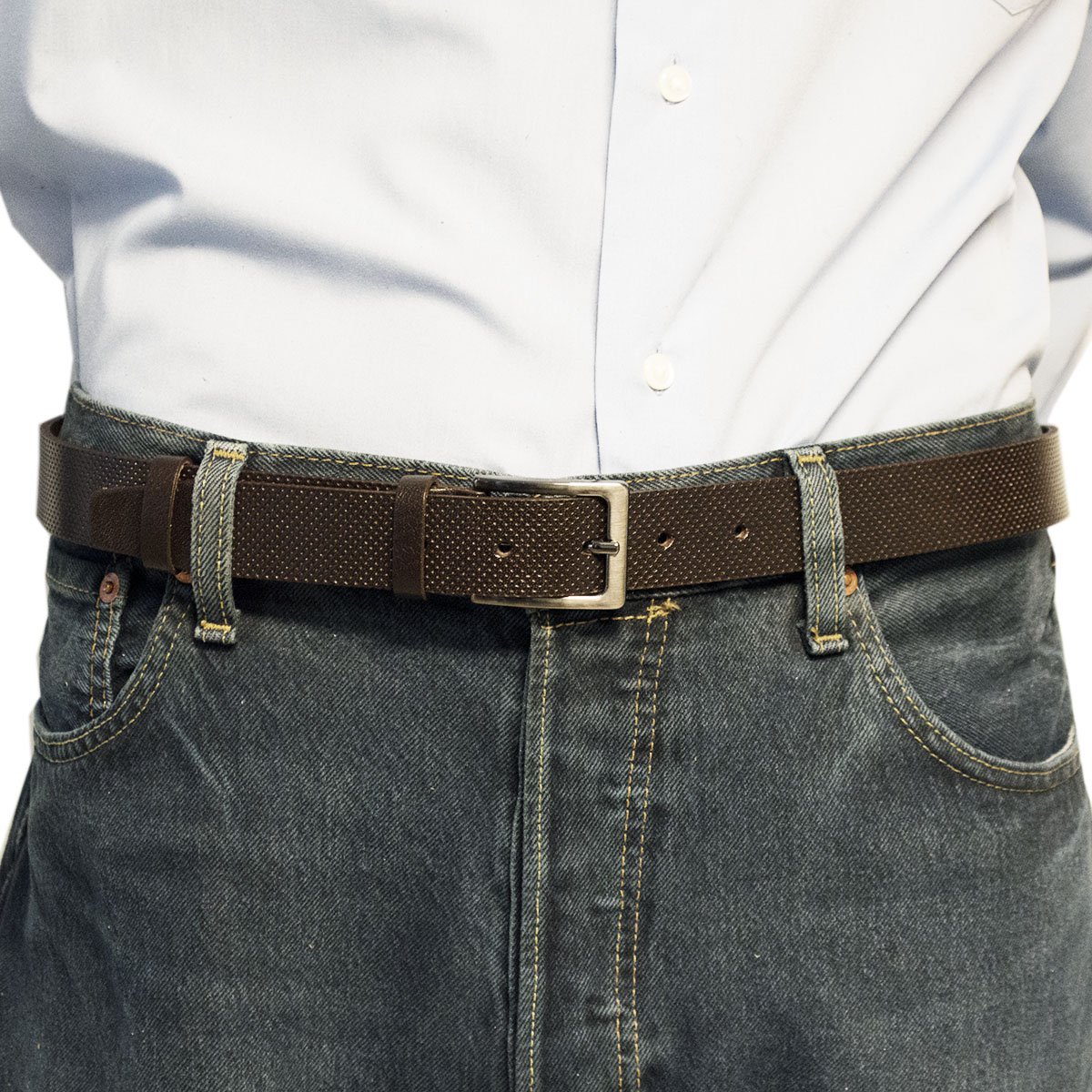 Ceinture pour femme en cuir ou ceinture pour homme en cuir avec impression en cuir véritable 3 cm de large
