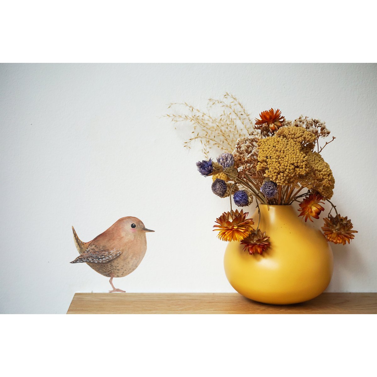 Wall sticker wren