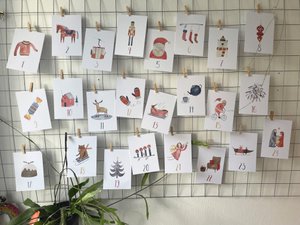 Advent calendar cards DIN A7