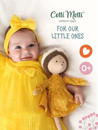 Peluche en coton, Cotti Motti, Emmy le hérisson (30cm)