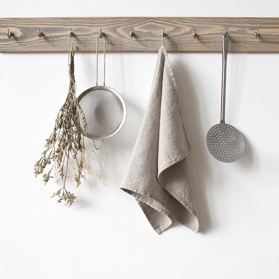 Serviette de cuisine en lin naturel