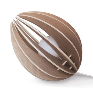 Wooden table lamp - Large bean
