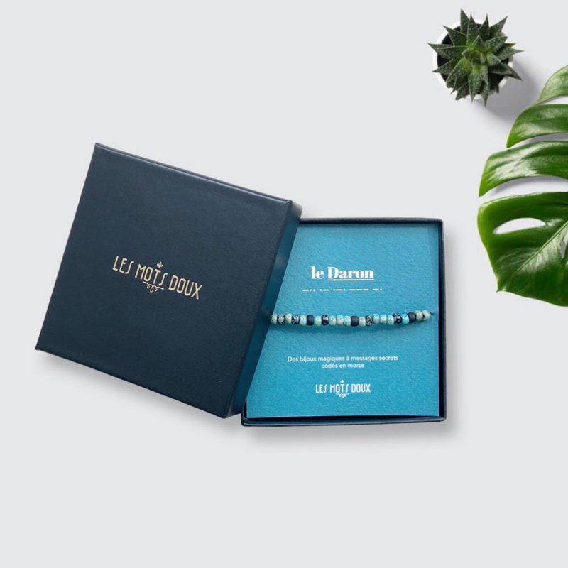 Men's morse code bracelet: the Daron