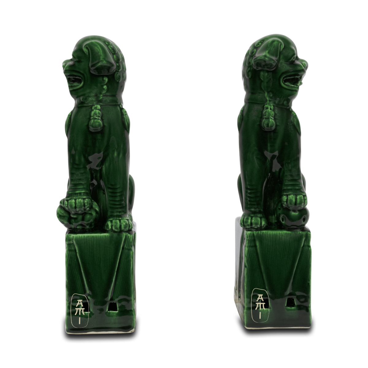 ensemble de chien fu vert