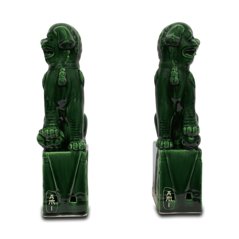 green fu dog set