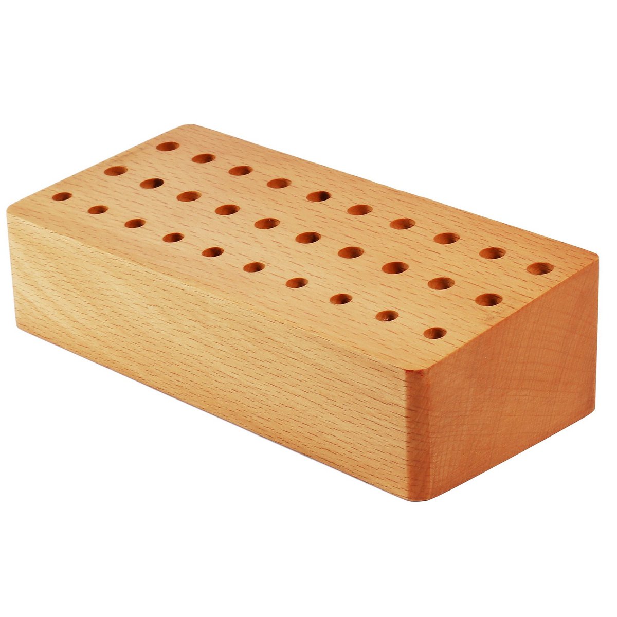 Schraubendreherhalter aus Holz, 6,5 x 15 x 4 cm, 30 Löchern