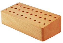 Schraubendreherhalter aus Holz, 6,5 x 15 x 4 cm, 30 Löchern