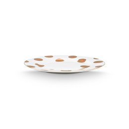 Plate Dot Delight White-Gold 23cm