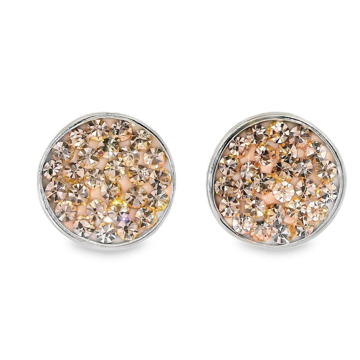 Studs Jessica 925 zilver licht perzik